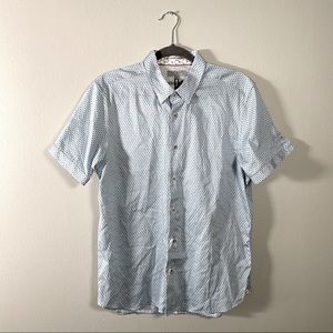 NWT Ted Baker short sleeve buttondown collar shirt